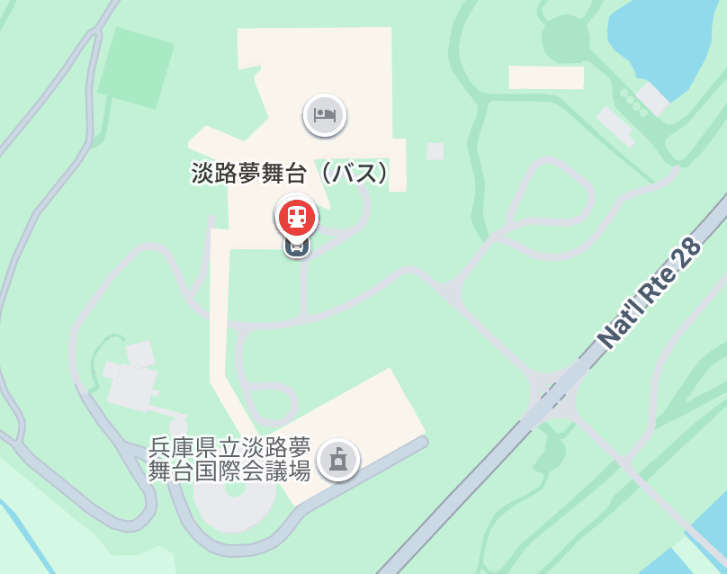淡路夢舞台前バス停